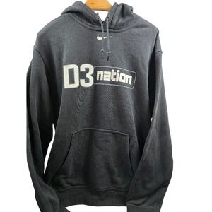 Nike D3 Nation Hoodie Mens XL Black Graphic Pullover Sweatshirt Swoosh‎ Logo
